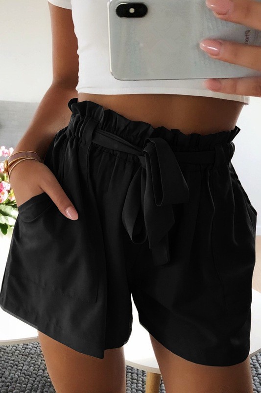 Beautiful black women draw string shorts