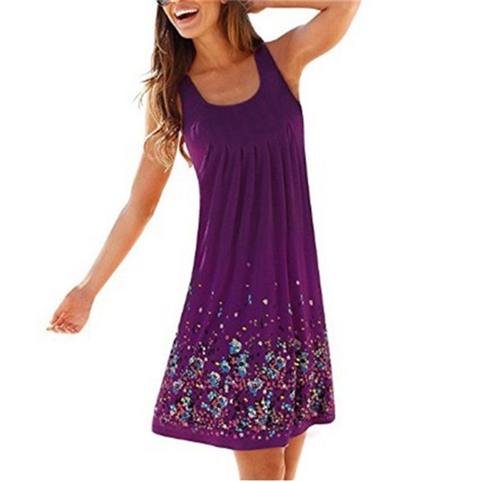 Women's Summer Sundress Loose Sleeveless Dress