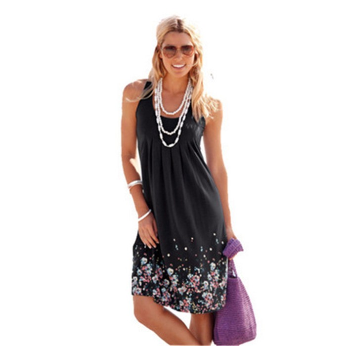 Women's Summer Sundress Loose Sleeveless Dress