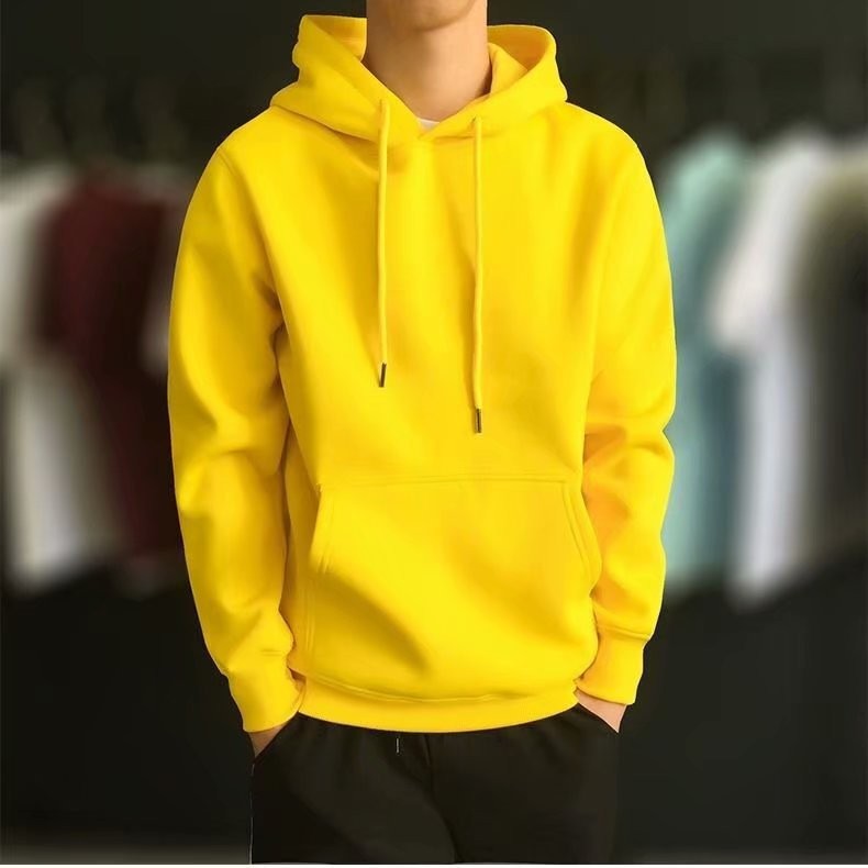 Men's winter hoodie Yellow 