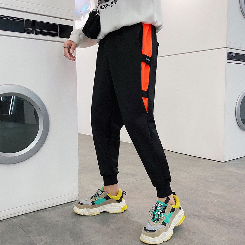 Men's Sports pants, iforce spring trousers casual pants male pants nine points small feet harem pants sports pants loose Korean version of the trend