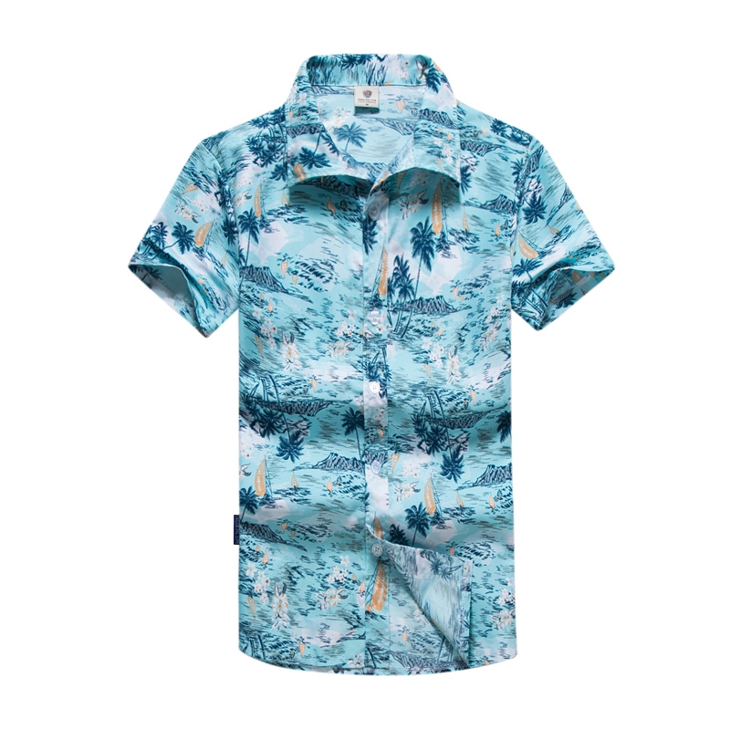 Men's Quick-Drying short sleeve Hawaiian Summer shirt