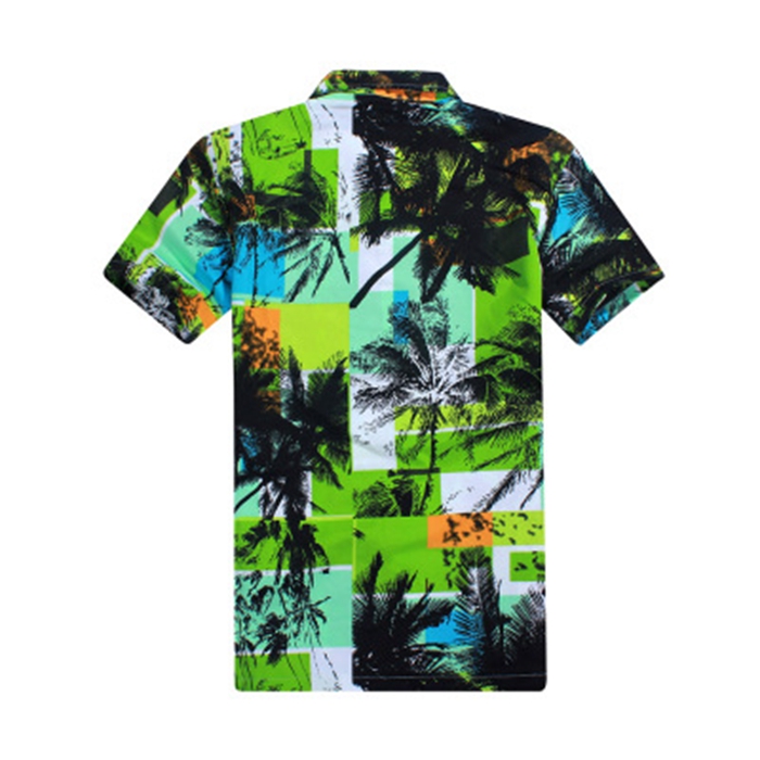 Men's Hawaiian Shirt flower and palm tree print