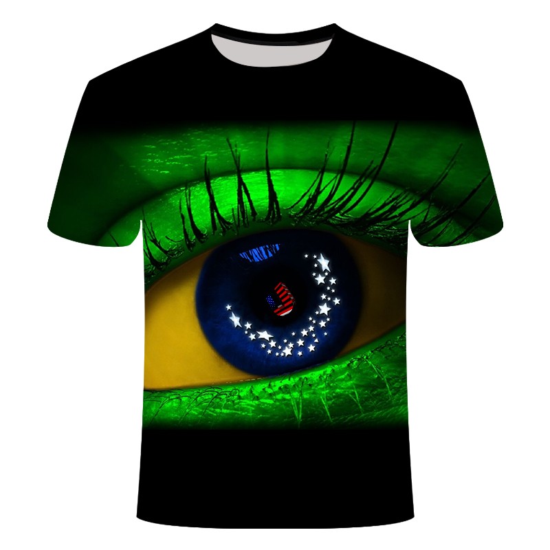 T-shirt 3D printed sexy alien eye shirt for men