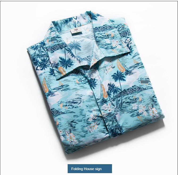 Men's Quick-Drying short sleeve Hawaiian Summer shirt