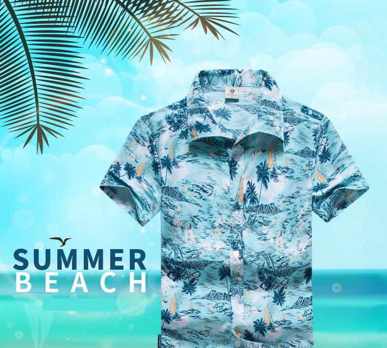 Men's summer beach shirt 