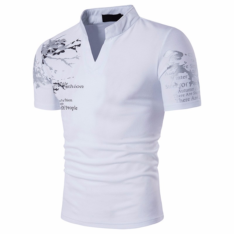 Men's Henley T-Shirt White