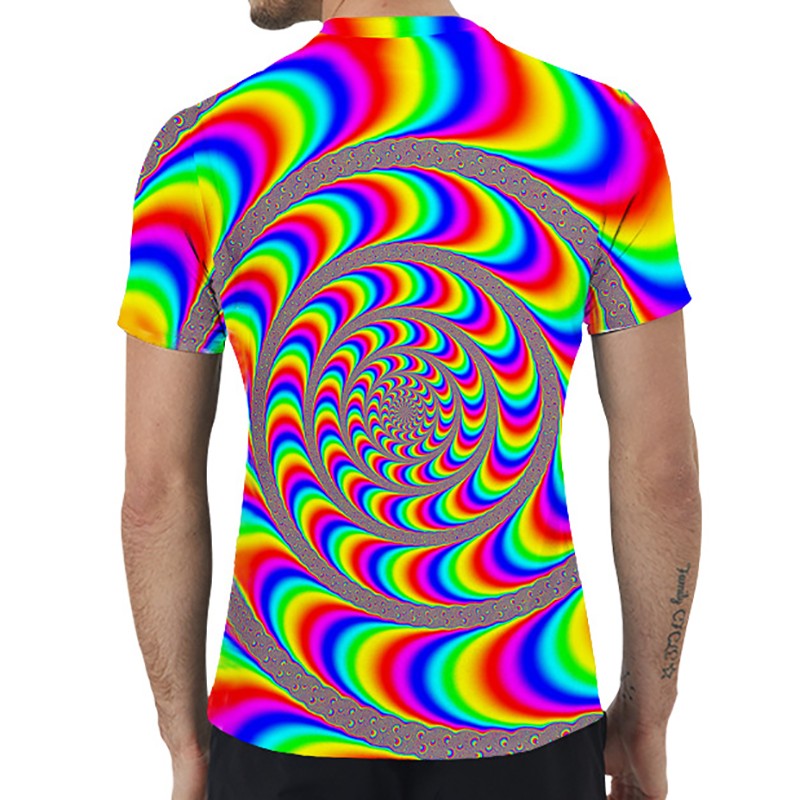 Men's T-Shirt 3D t-shirt psychedelic vortex