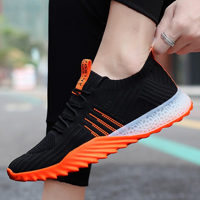 Men's running shoes Orange and Black