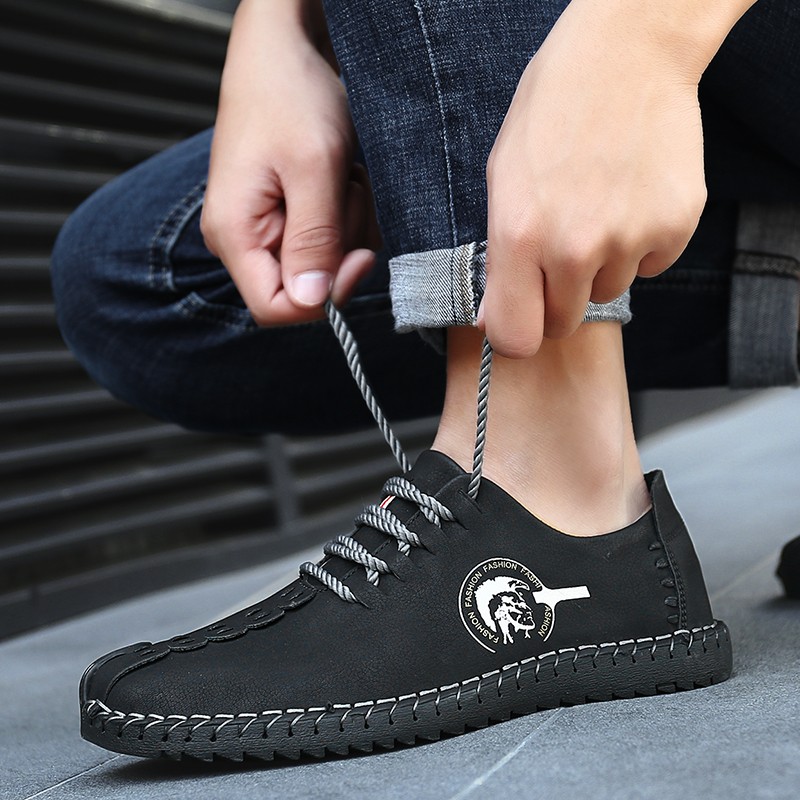 Men's handmade sneakers Black