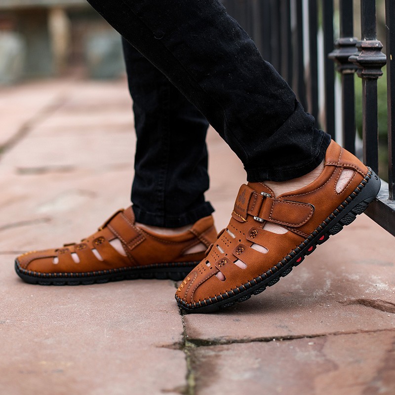 Men's leather sandals