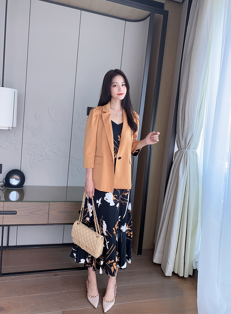 Female Suit Jacket Solid Temperament Casual Two-piece