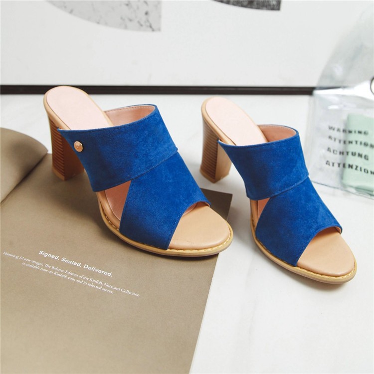 Women's high-heeled Sandals Blue