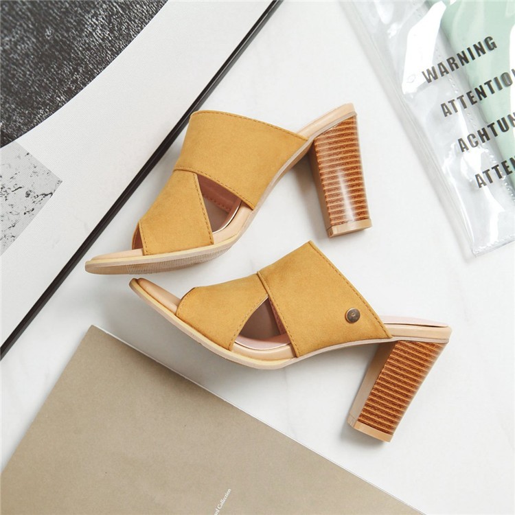 Women's high-heeled Sandals Yellow