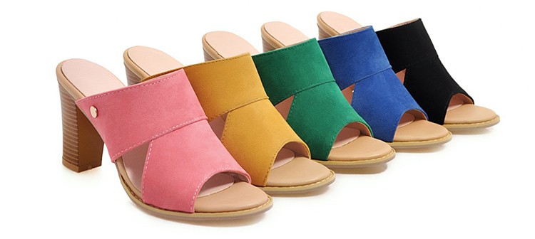 Women's high-heeled Sandals Pink, Yellow, Green, Blue, Black