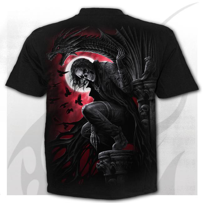 Men's T-shirt 3D Graphic Skull Print Round Neck