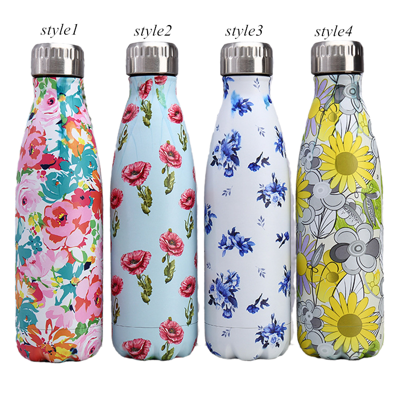 Multi-layer stainless steel vacuum flask for outdoor water bottle with personality