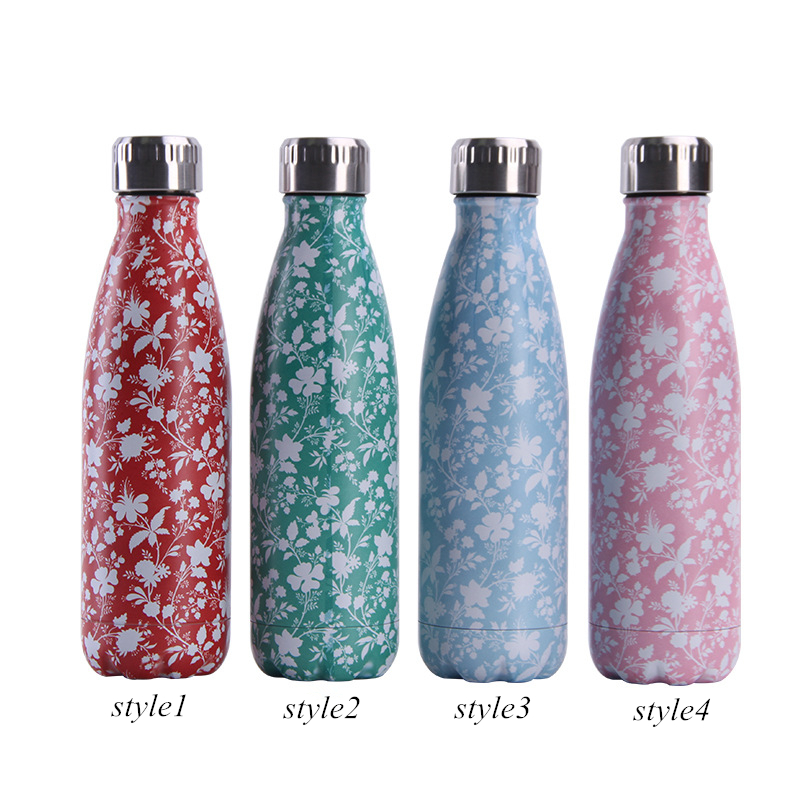 17oz outdoor leisure water bottle multi-layer stainless steel cold and warm thermos mug