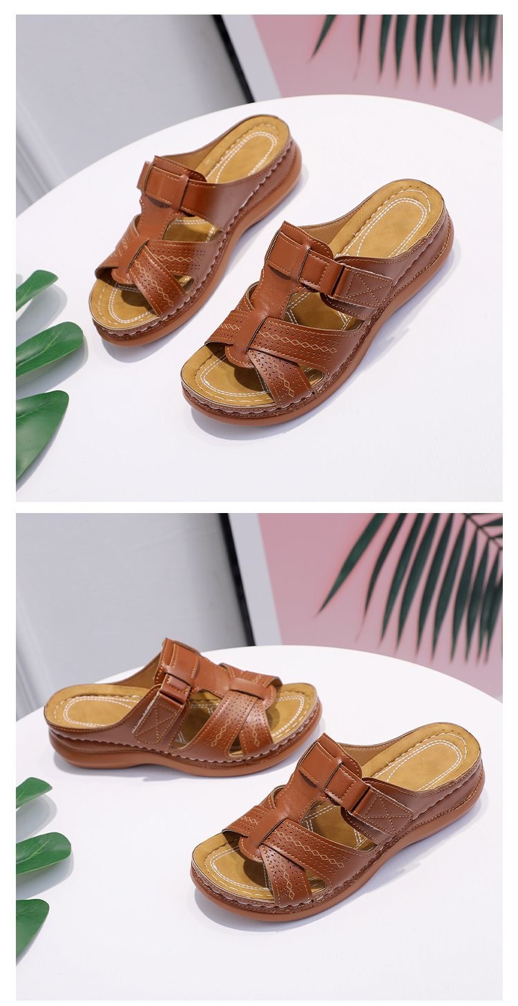 Women’s Retro Sandals Brown