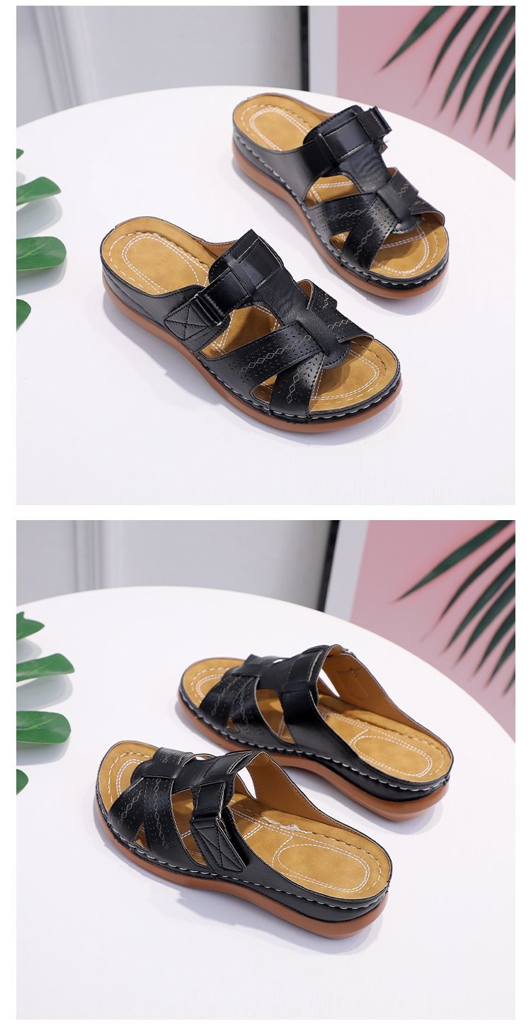 Women’s Retro Sandals Black