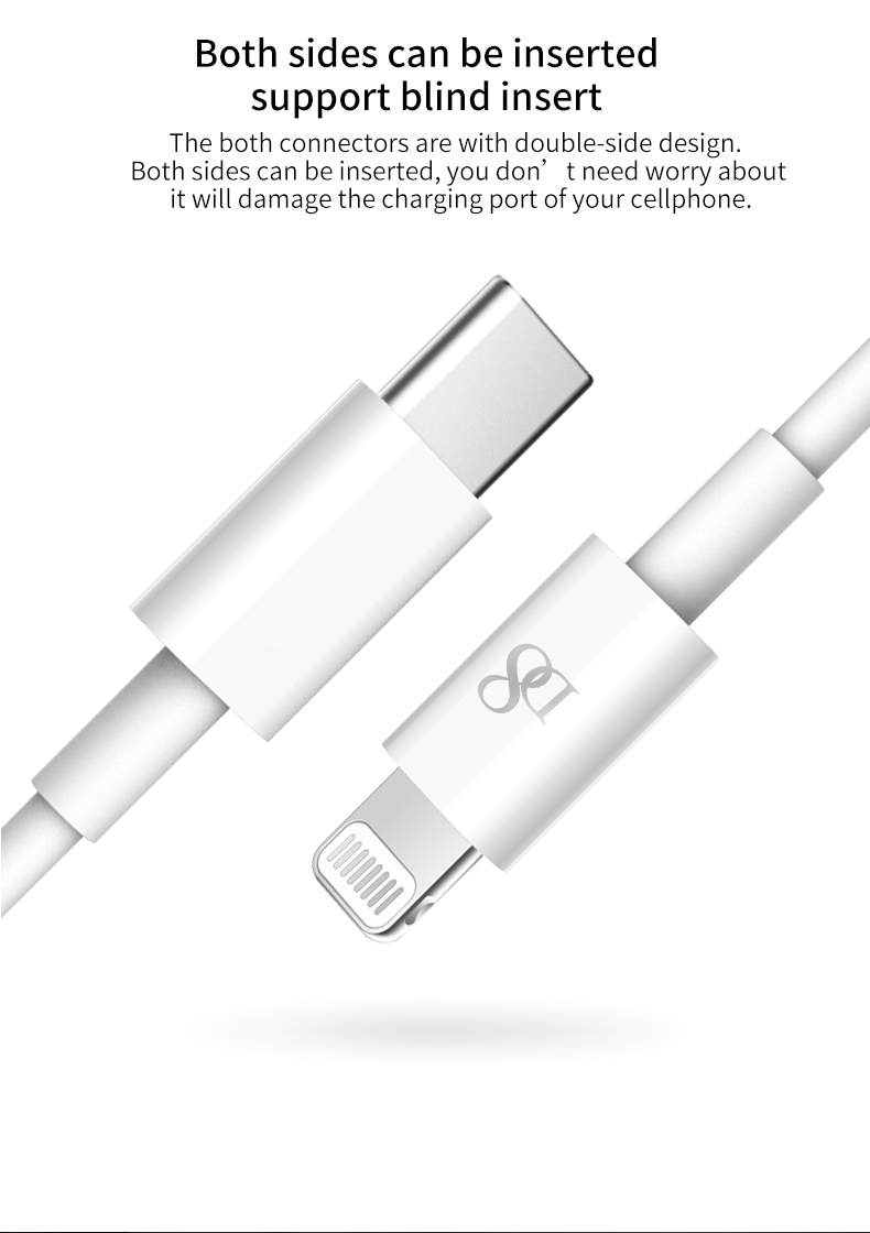 D8 Lightning Usb  Data Cable for All Iphone High Quality PD Fast Charging high -grade