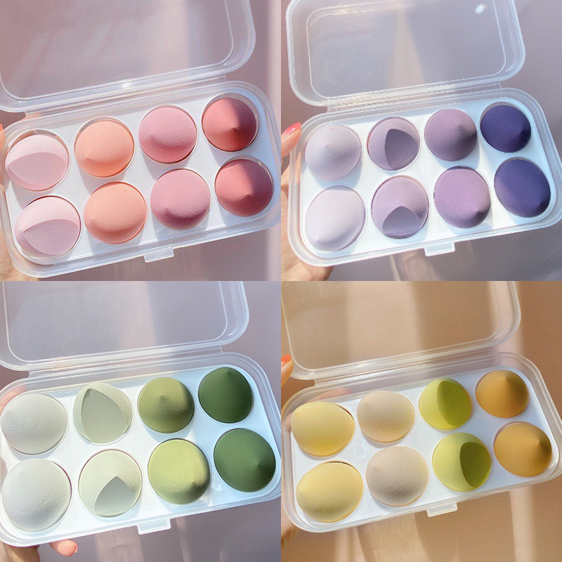 Sprague gourd beauty makeup egg oblique cut water drop puff makeup egg beauty tool hydrophilic Color random delivery