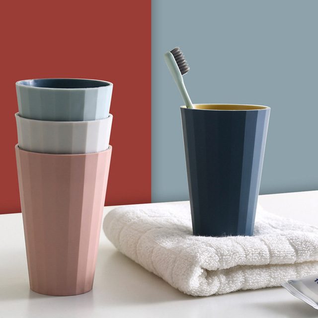 Two-color toothbrushing cup and mouthwash cup Simple double-layer cup (sold at least 3 pieces)