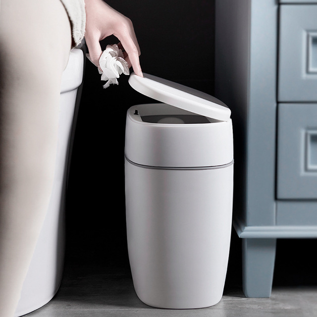 Trash can toilet waterproof push-open lid (with lid, 2 pieces minimum)