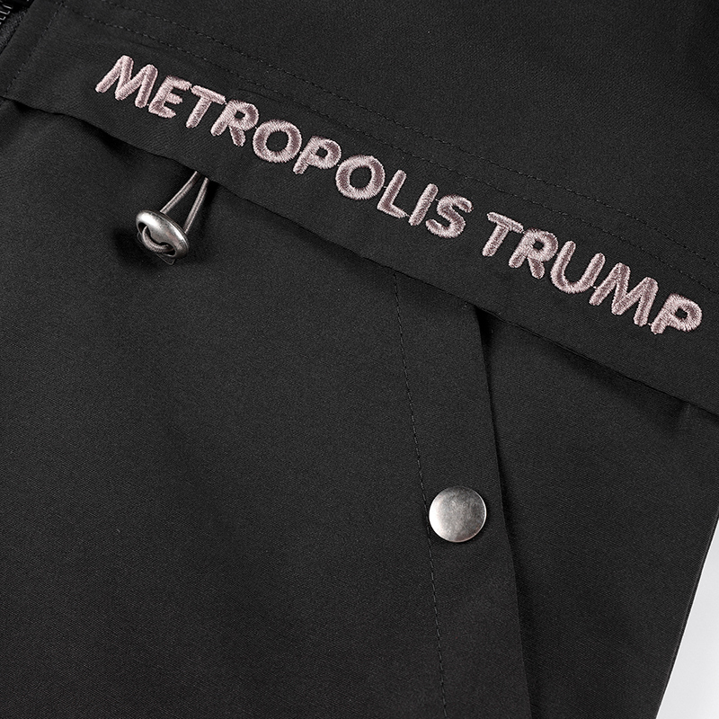 Men's jacket fall jacket from metropolis trump with side pockets and emprodered logo